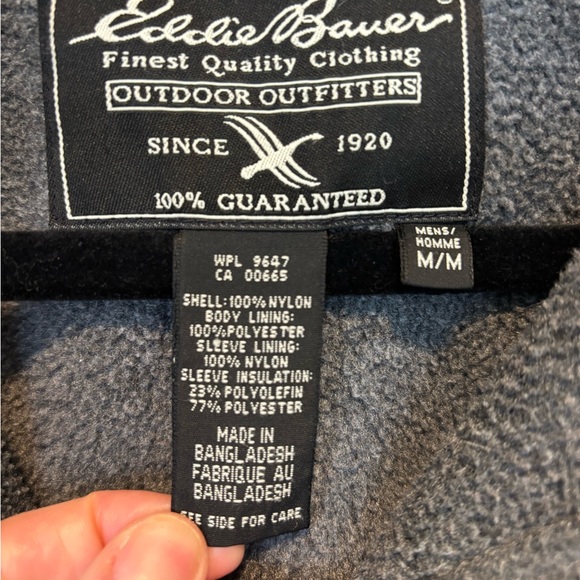 Vintage Eddie Bauer Men's Polartech Light Tan Windbreaker - Picture 3 of 8